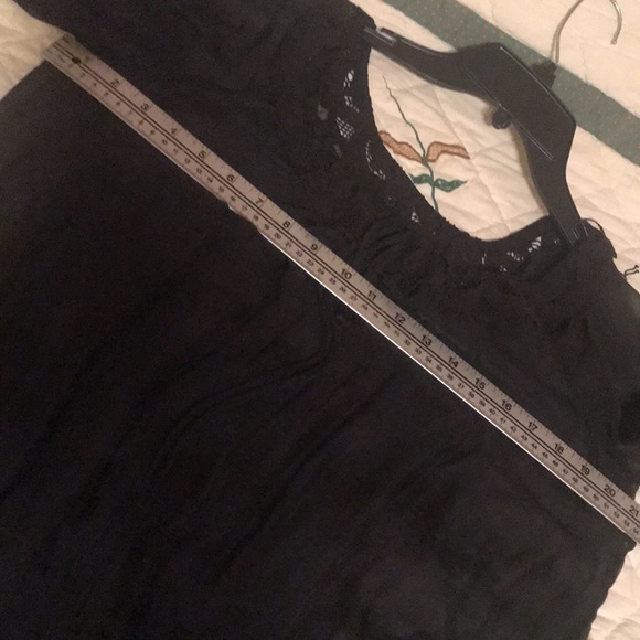 Silk peasant dress with polyester matching slip. - Picture 10 of 11